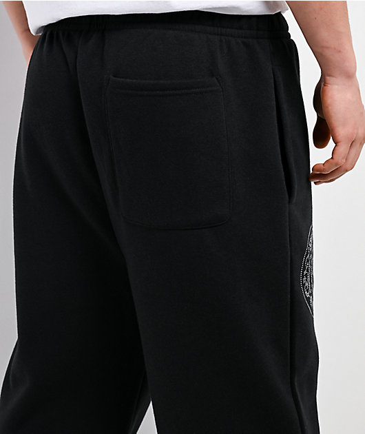 Porfa Stones Black Baggy Sweatpants