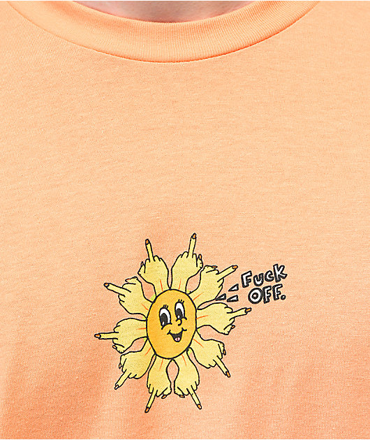 Porous Walker Fuck Off Flower Cantalope T-Shirt