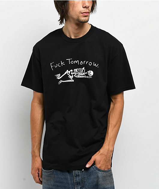 Porous Walker Fuck Tomorrow Black T-Shirt | Zumiez