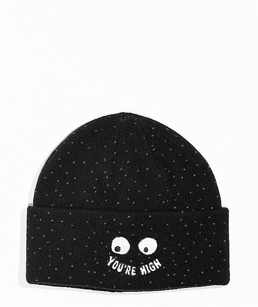 Porous Walker You're Highly Reflective Black Beanie 