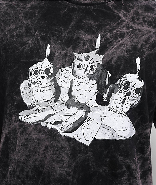 Portal Dimension Owl Candle Vintage Black T-Shirt | Zumiez