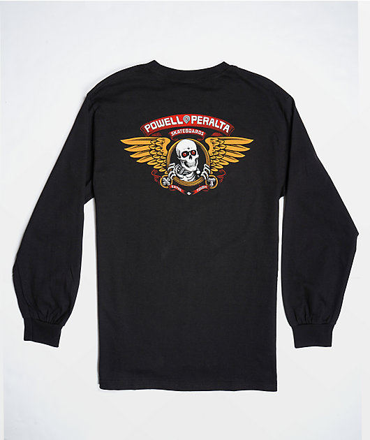 Powell Peralta Winged Ripper Black Long Sleeve T-Shirt