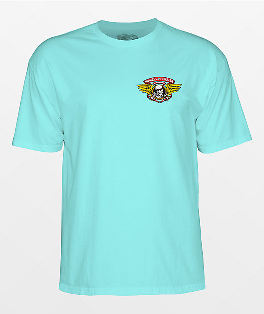 Powell Peralta Winged Ripper Celadon T-Shirt | Zumiez