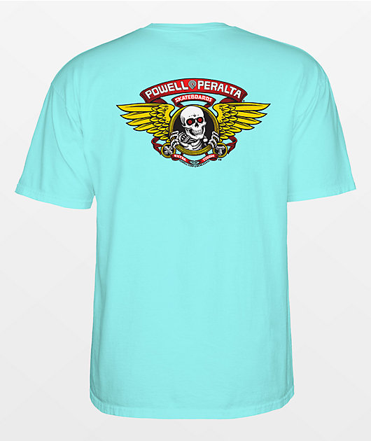 Powell Peralta Winged Ripper Celadon T-Shirt | Zumiez