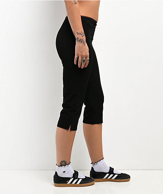 Pretty Garbage Talia Black Capri Pants