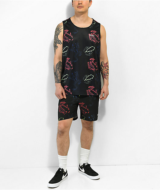 Primitiva Sonora Frog Black Tank Top