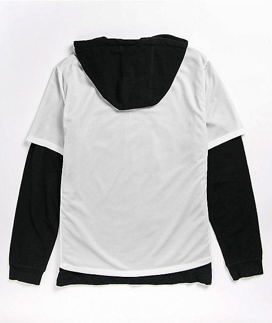 Primitive 2Fer White & Black Baseball Hoodie