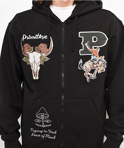  v1 hoodie レプリカ M 1/26本日のみこの価格‼️ Primitive Badlands Black Zip Hoodie | Zumiez