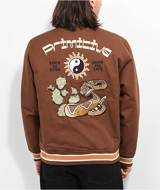 Primitive Badlands Brown Varsity Jacket