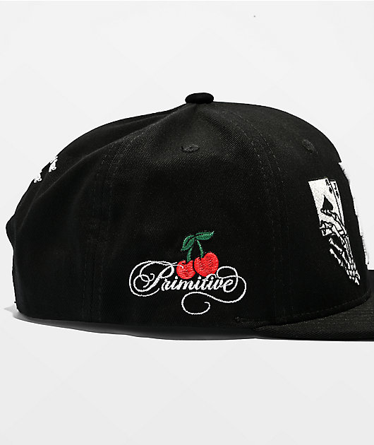 Primitive Blackjack Black Snapback Hat