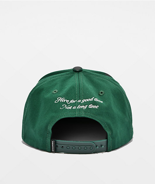 Primitive Blackjack Dark Green Snapback Hat