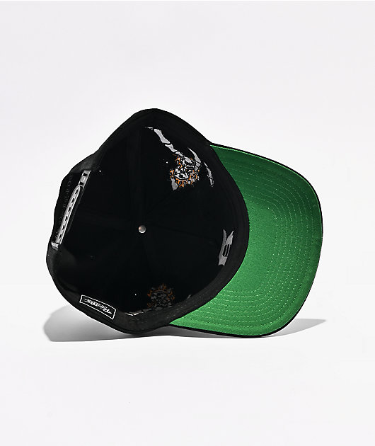 Primitive Bones II Black Snapback Hat