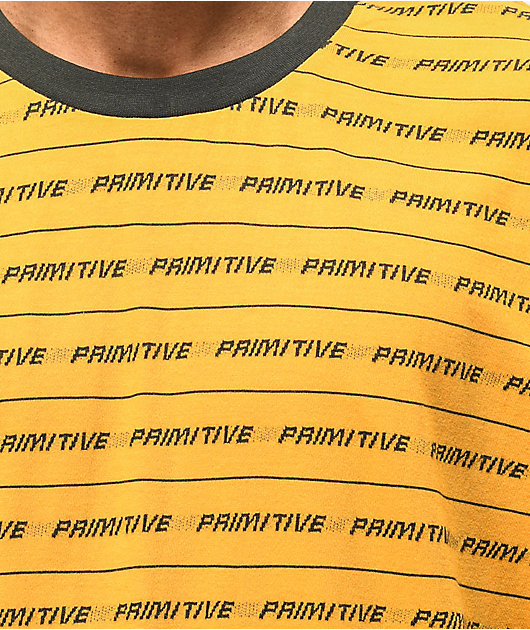 yellow and black striped t shirts