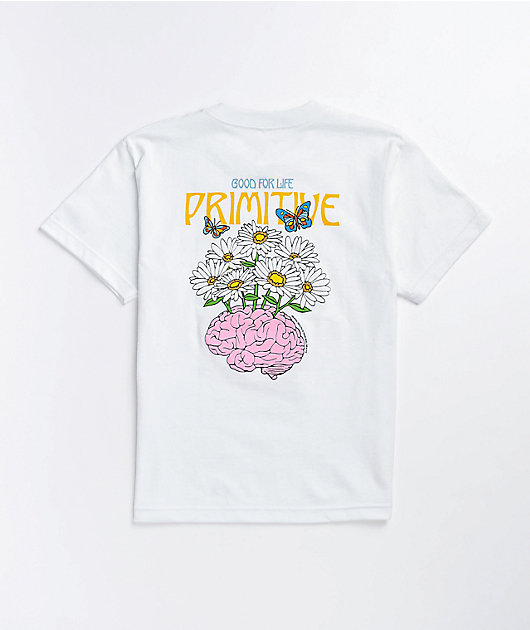 Primitive Boys Mental Wealth White T-Shirt