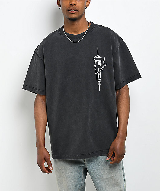 Primitive Cage Dirty P Black Wash T-Shirt
