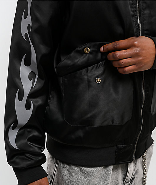 Primitive Capital Black Bomber Jacket | Zumiez