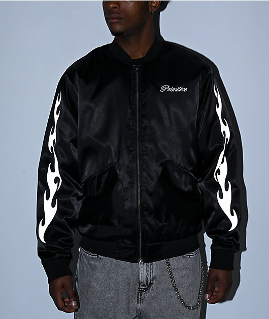 Primitive Capital Black Bomber Jacket | Zumiez