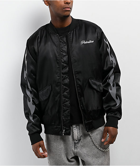 Primitive Capital Black Bomber Jacket | Zumiez