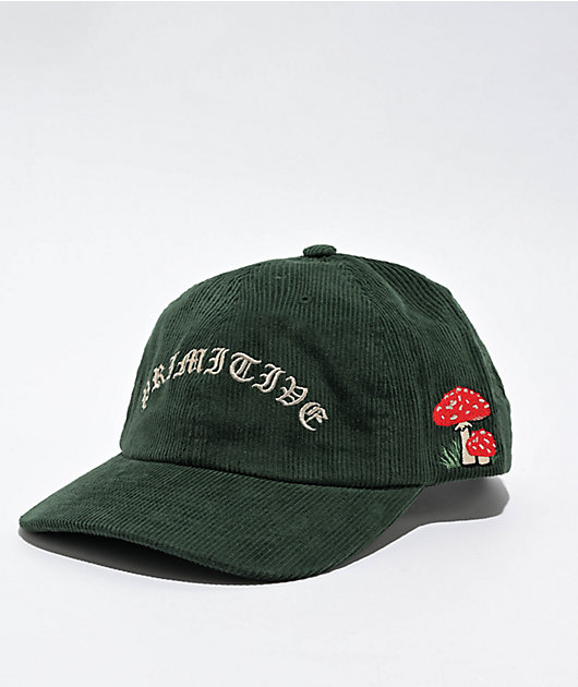 Primitive Collector Green Corduroy Strapback Hat | Zumiez