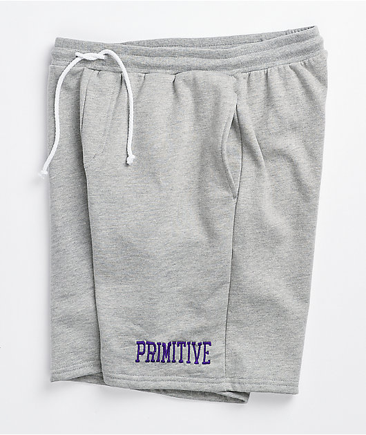 Primitive Collegiate Grey Sweat Shorts