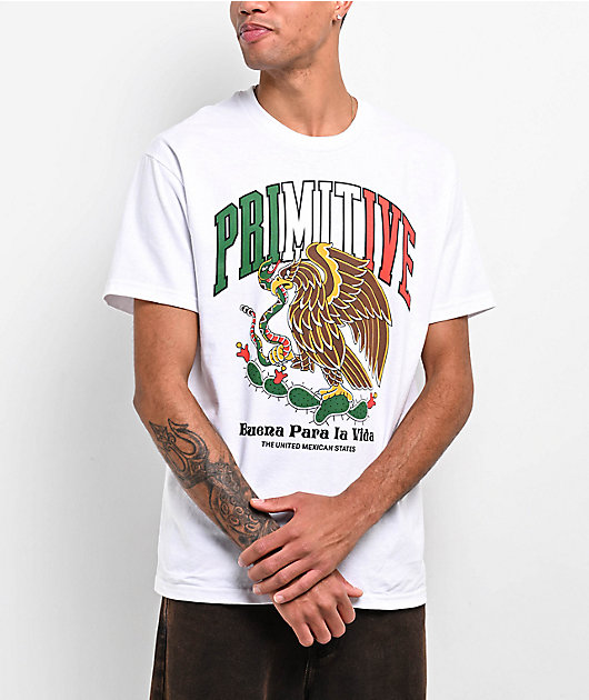 Primitive Collegiate Mexico White T-Shirt