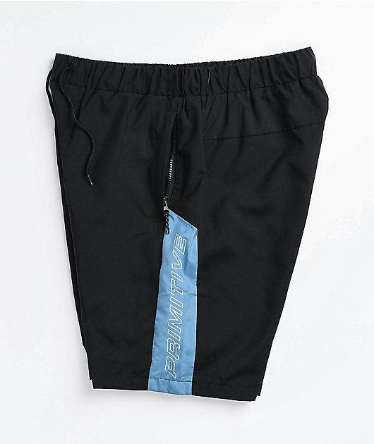 Primitive Concord Black & Blue Walk Shorts