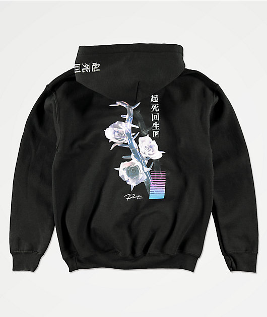 Primitive Creation sudadera con capucha negra para niños