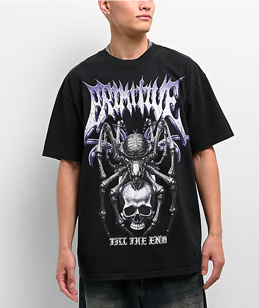 Primitive Creeper Heavyweight Black T-Shirt | Zumiez