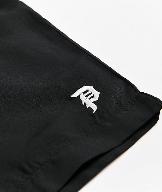 Primitive Dirty P Black Elastic Waist Board Shorts