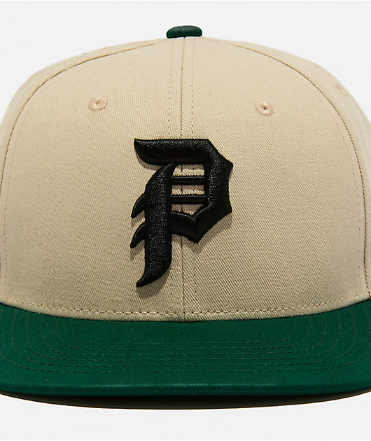Primitive Dirty P Grey & Green Snapback Hat | Zumiez