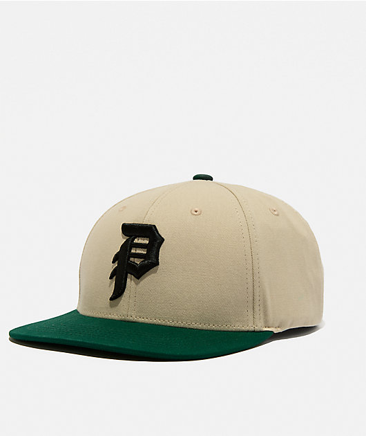 Primitive Dirty P Grey & Green Snapback Hat | Zumiez