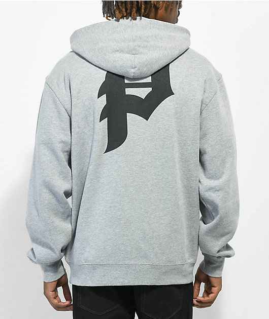 Primitive Dirty P Grey Zip Hoodie Zumiez