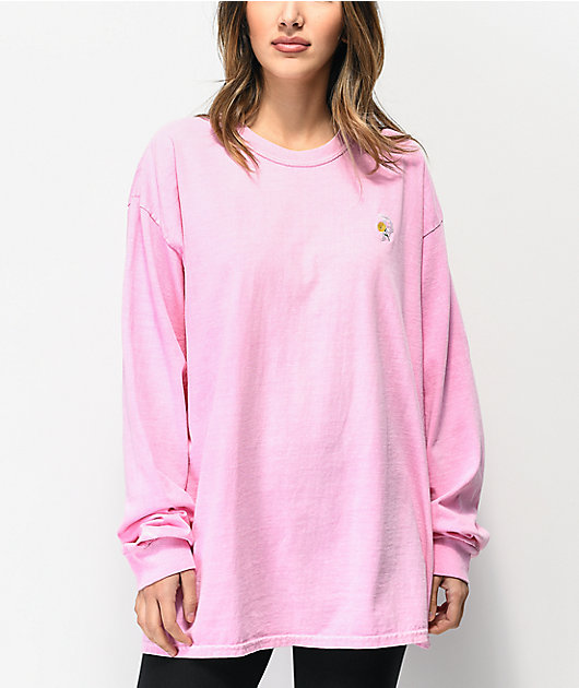 pink full sleeve t shirt