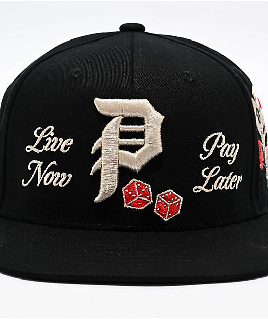 Primitive Double Up Black Snapback Hat