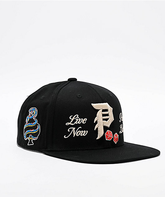 Primitive Double Up Black Snapback Hat