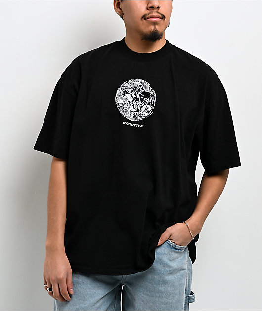 Primitive Drago Black Heavyweight Boxy T-Shirt