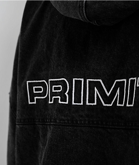 Primitive Emporer Anorak Black Wash Denim Jacket