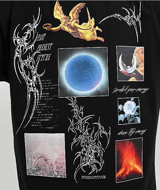 Primitive Energy Black Wash Heavyweight T-Shirt
