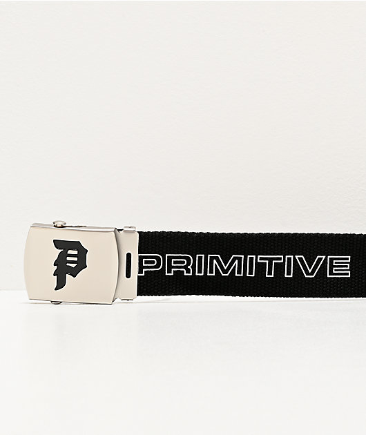 Primitive Euro Black Web Belt