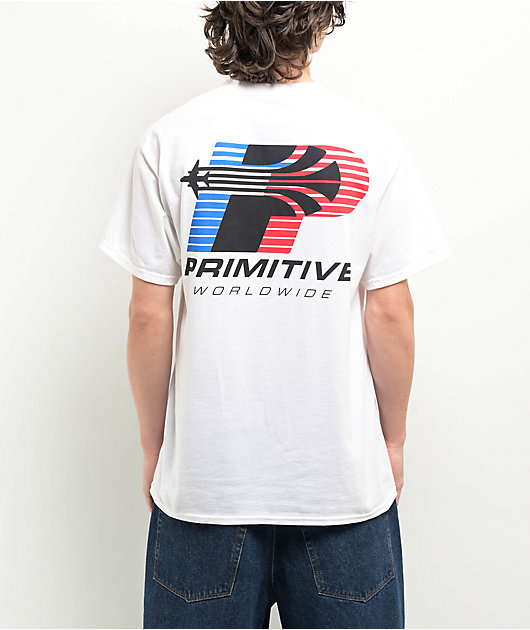 【deres】first class T shirt white Primitive First Class White T-Shirt | Zumiez