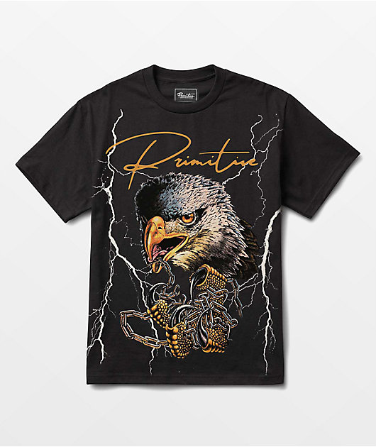 Primitive Freedom Heavy Weight Black T-Shirt