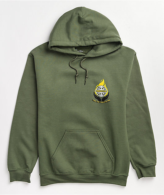 Primitive Fuel Olive Hoodie