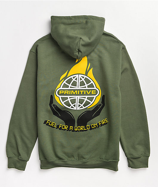 Primitive Fuel Olive Hoodie