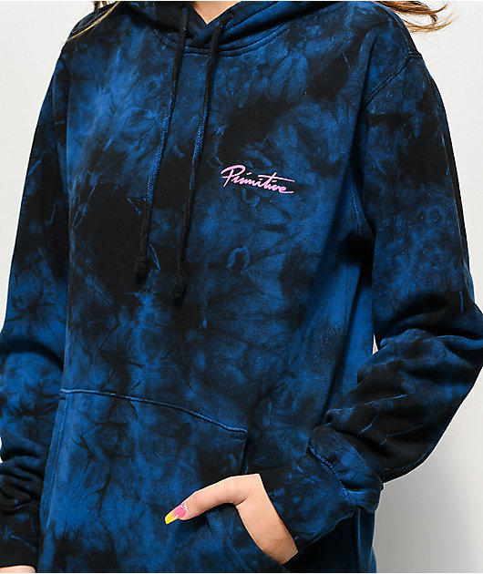 primitive world tour tie dye hoodie