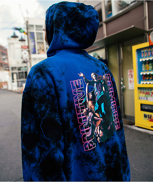 primitive world tour tie dye hoodie