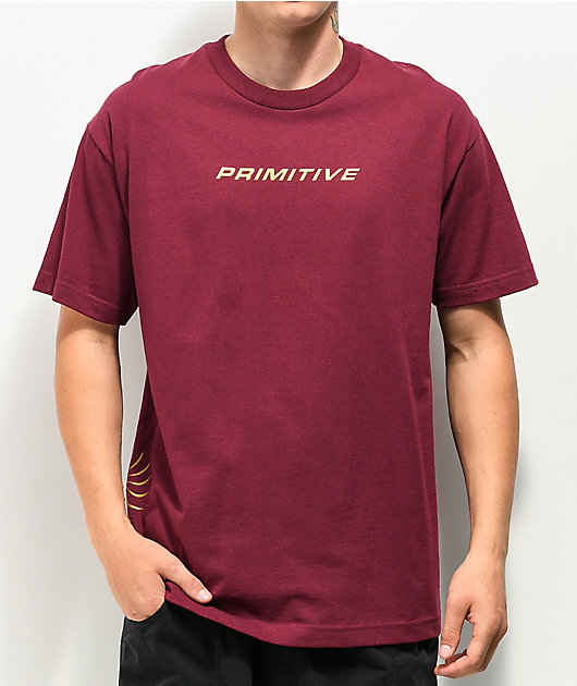 Primitive Gold Pack Imperial Burgundy T-Shirt