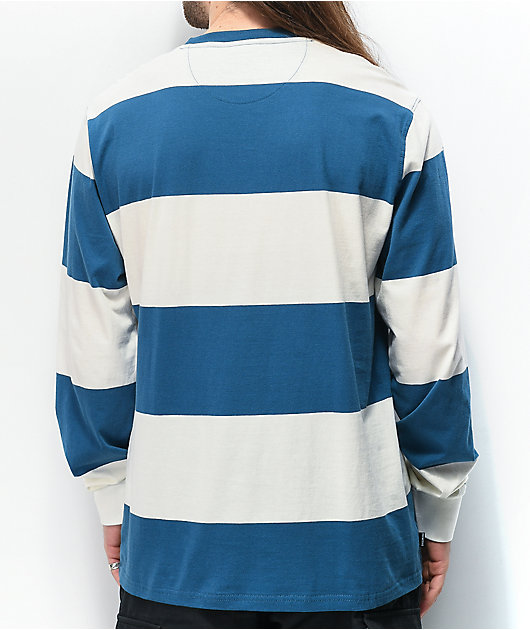 Torrent pay Tears Primitive Hampton camiseta de manga larga de rayas azules y blancas