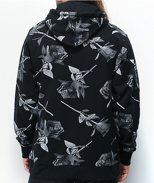 Primitive Heartbreakers Rose Black & Grey Hoodie