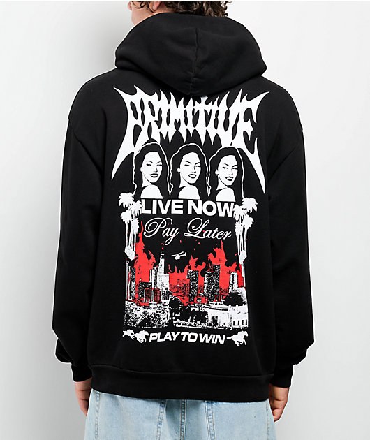 Primitive High Risk Black Heavyweight Hoodie