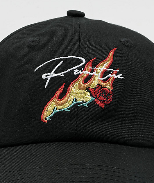 Primitive Hope Black Strapback Hat